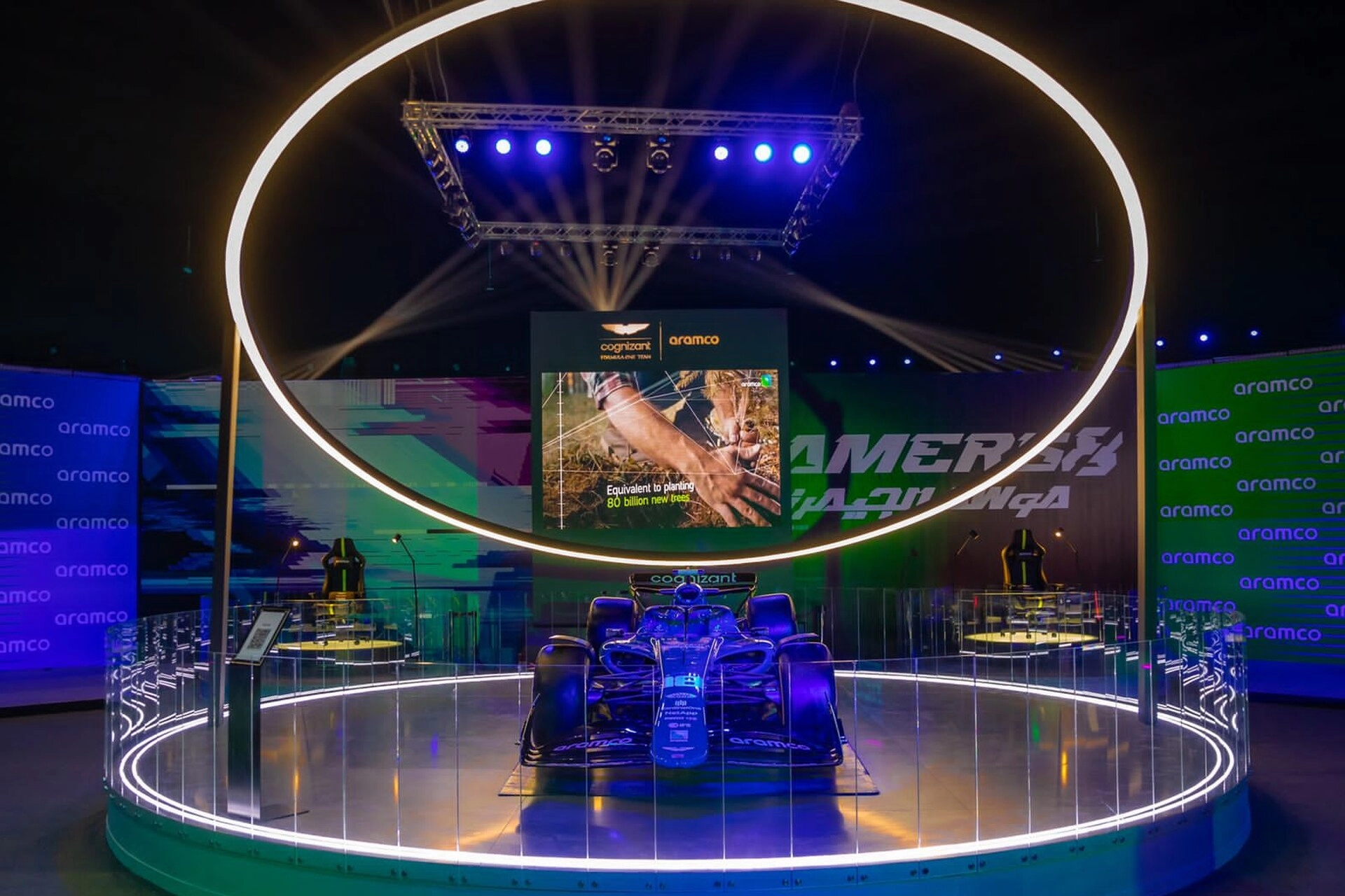 Aramco’s Formula 1 Sponsorship at Gamers8 Festival