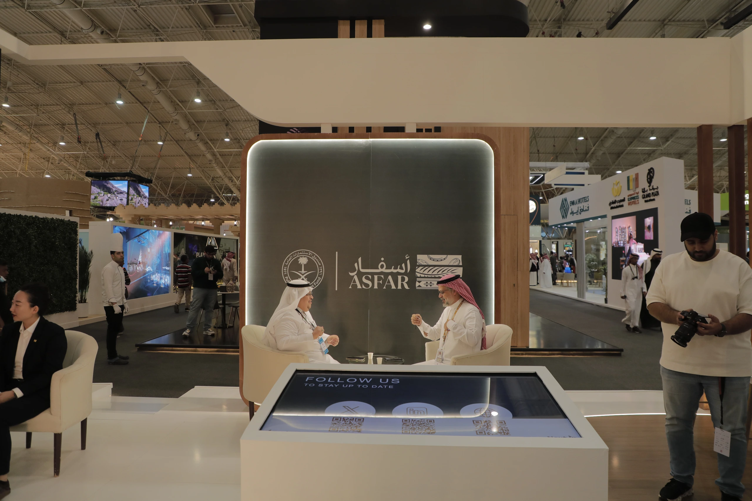 ASFAR “Saudi Tourism Investment Company” booth at the Saudi Tourism Forum